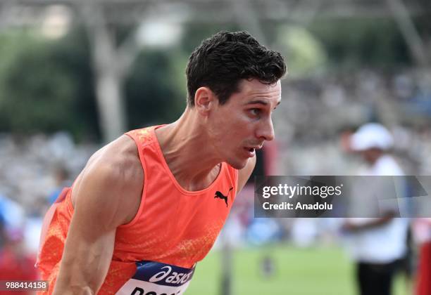 Pierre-Ambroise Bosse of France competes in the Men's 800m at the IAAF Diamond League meeting at Stade Charlety in Paris, France on June 30, 2018