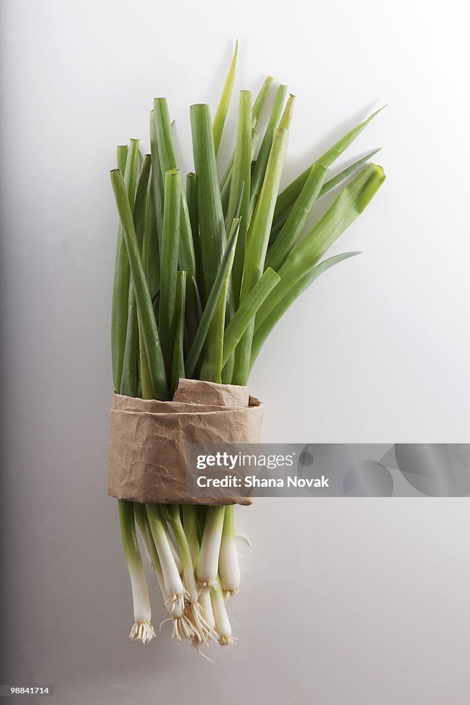 Green Onions on Butcher Paper