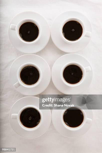 espresso cups - shana novak stockfoto's en -beelden