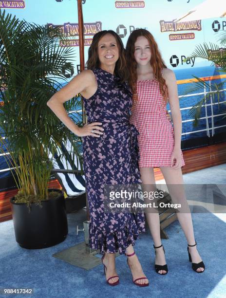 Actress Molly Shannon and daughter Stella Shannon Chesnut arrive for Columbia Pictures And Sony Pictures Animation's World Premiere Of "Hotel...