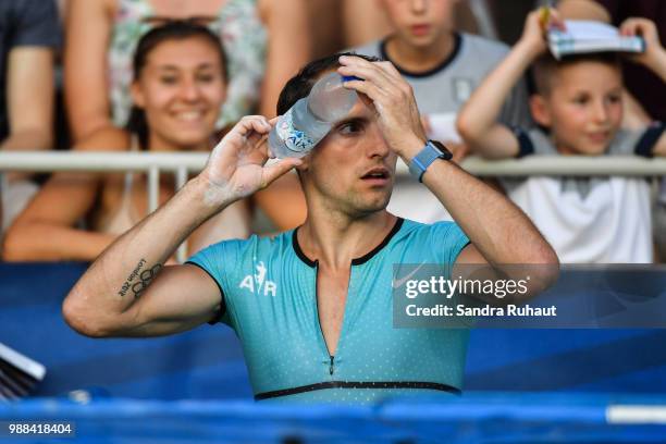 Renaud Lavillenie of France during the Pole Vault of the Meeting of Paris on June 30, 2018 in Paris, France.