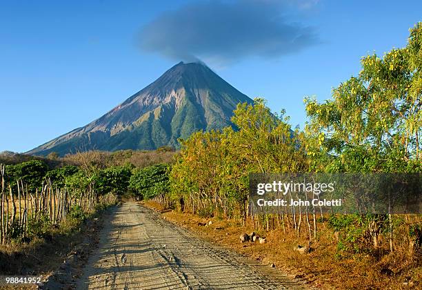 concepcion volcano - biosphere planet earth stock pictures, royalty-free photos & images