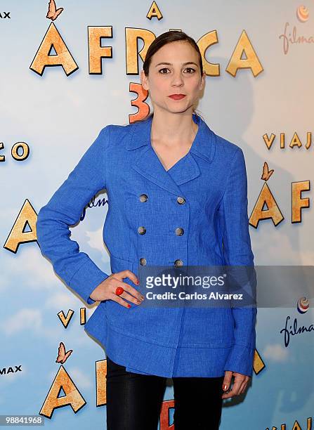 Spanish actress Leonor Watling attends "Viaje Magico a Africa" premiere at the Proyecciones cinema on May 4, 2010 in Madrid, Spain.