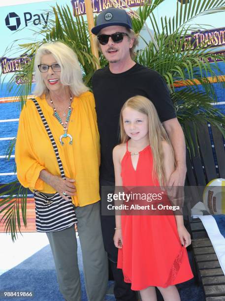 Judith M. Spade, David Spade, and Harper Spade arrive for Columbia Pictures And Sony Pictures Animation's World Premiere Of "Hotel Transylvania 3:...