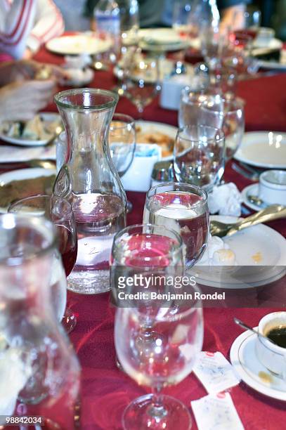 after the meal - benjamin rondel stock pictures, royalty-free photos & images