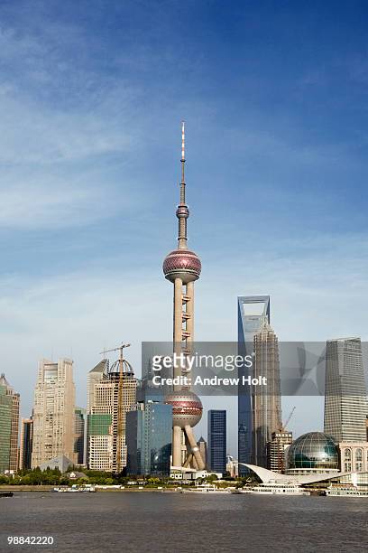 oriental pearl tv tower, shanghai, china - pearl district stock pictures, royalty-free photos & images