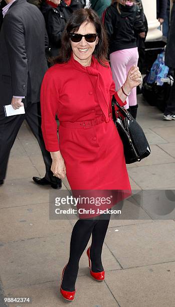 Presenter Arlene Phillips arrives at the Sweet Charity press night at the Theatre Royal on May 4, 2010 in London, England.