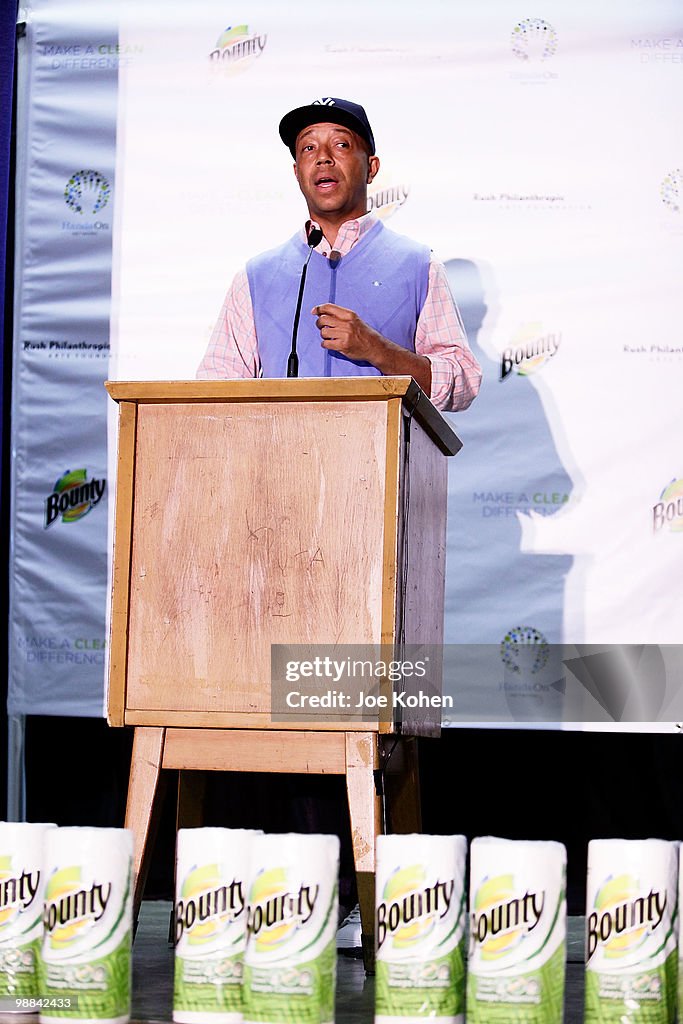 Bounty, Mary J Blige & Russell Simmons Team Up to "Make a Clean Difference"