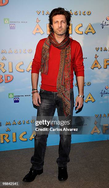 Spanish actor Jesus Olmedo attends "Viaje Magico a Africa" premiere at the Proyecciones cinema on May 4, 2010 in Madrid, Spain.