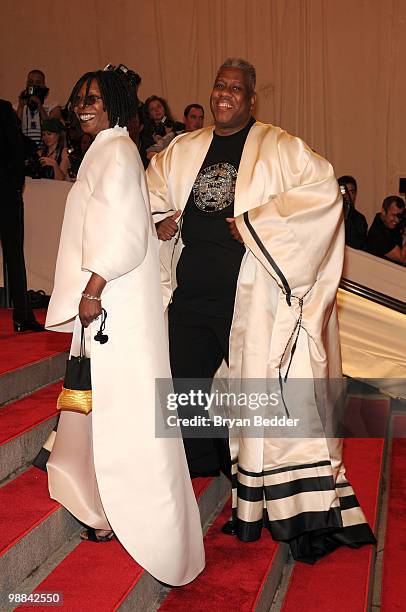 Actress Whoopi Goldberg and Editor-at-large Andre Leon Tally attend the Metropolitan Museum of Art's 2010 Costume Institute Ball at The Metropolitan...