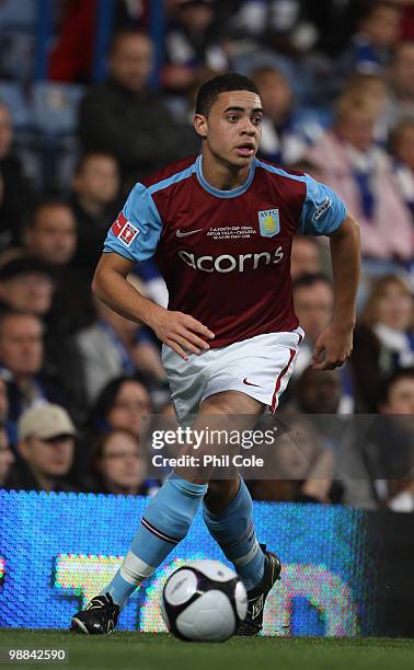 Derrick Williams of Aston Villa during the FA Youth Cup Final 2nd Leg between Chelsea and Aston Villa at Stamford Bridge on May 4, 2010 in London,...