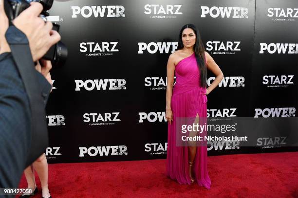 Lela Loren attends the "POWER" Season 5 Premiere at Radio City Music Hall on June 28, 2018 in New York City.
