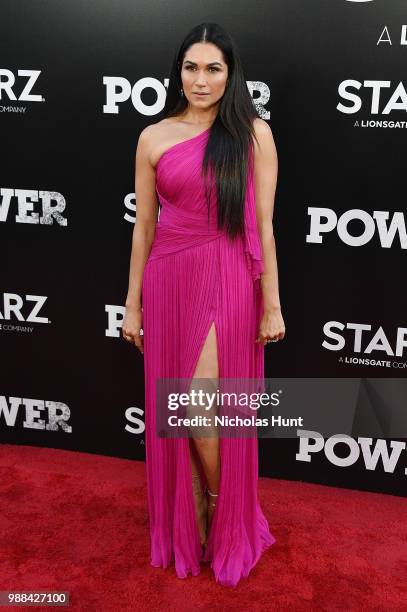 Lela Loren attends the "POWER" Season 5 Premiere at Radio City Music Hall on June 28, 2018 in New York City.