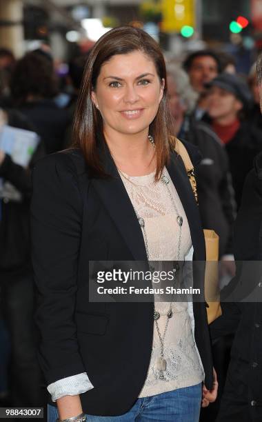 Amanda Lamb attends the press night for 'Sweet Charity' at Theatre Royal on May 4, 2010 in London, England.