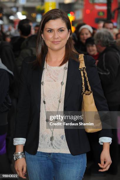 Amanda Lamb attends the press night for 'Sweet Charity' at Theatre Royal on May 4, 2010 in London, England.