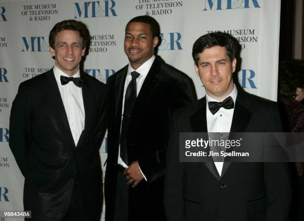 Seth Meyers, Finesse Mitchell and Chris Parnell