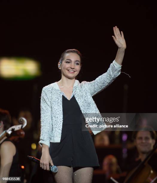PIanist Emily Bear performing on stage during the 'Night Of The Proms' at the Barclaycard Arena in Hamburg, Germany, 1 December 2017. Photo: Daniel...