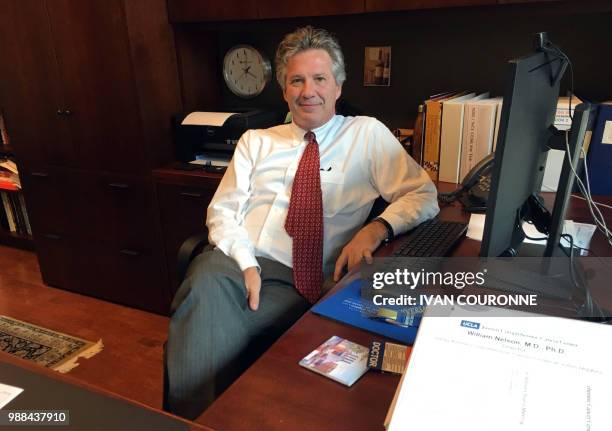 Dr. William Nelson, Director of the Sidney Kimmel Comprehensive Cancer Center at Johns Hopkins,poses on June 21, 2018 in Baltimore, Maryland.