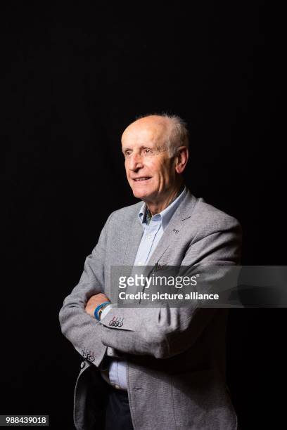 Albrecht Glaser, deputy chairman of the Alternative for Germany , stands in a mobile photo studio in the course of the AfD's party conference at the...