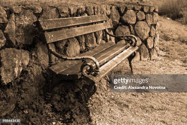 bench - novotna stock pictures, royalty-free photos & images