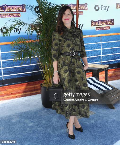 Actress Kathryn Hahn arrives for Columbia Pictures And Sony Pictures Animation's World Premiere Of "Hotel Transylvania 3: Summer Vacation" held at...