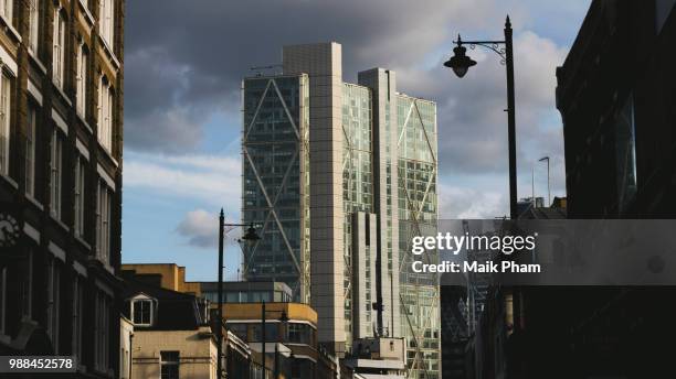 broadgate tower - broadgate stock pictures, royalty-free photos & images