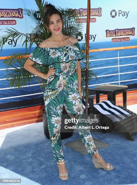 Argelia Atilano arrives for Columbia Pictures And Sony Pictures Animation's World Premiere Of "Hotel Transylvania 3: Summer Vacation" held at Regency...