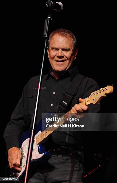 Glen Campbell performs on stage at City Hall on May 4, 2010 in Sheffield, England.