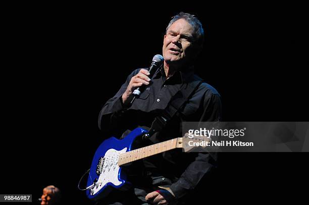 Glen Campbell performs on stage at City Hall on May 4, 2010 in Sheffield, England.