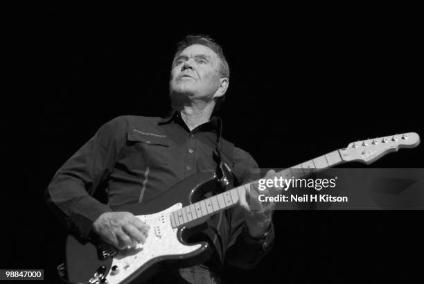 Glen Campbell performs on stage at City Hall on May 4, 2010 in Sheffield, England.