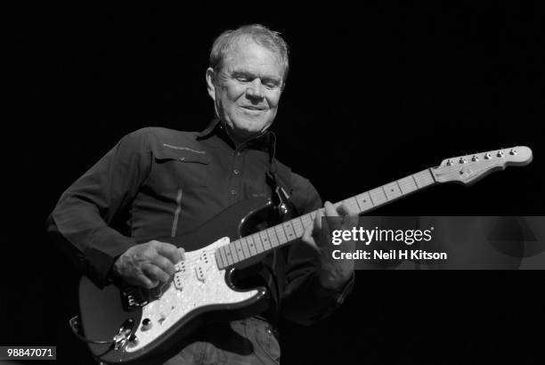 Glen Campbell performs on stage at City Hall on May 4, 2010 in Sheffield, England.