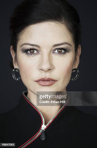 Actress Catherine Zeta-Jones poses at a portrait session for New York Times in 2009. Published image. NON-EXCLUSIVE IMAGE.