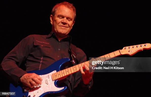 Glen Campbell performs on stage at City Hall on May 4, 2010 in Sheffield, England.