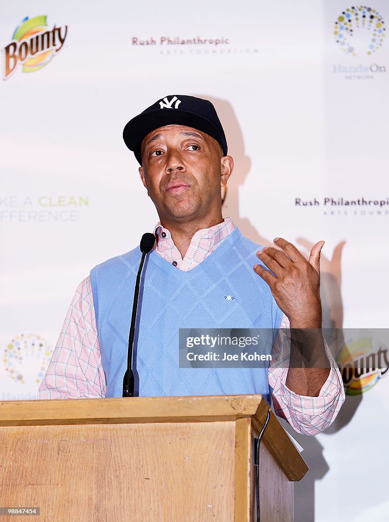 Bounty Teams Up With Mary J. Blige And Russell Simmons To Make A Clean Difference At New York City Schools
