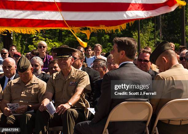 May 4: Maj. Gen. R.B. Neller, Lt. Gen. D.D. Thiessen, U.S. Rep. Rob Wittman, R-Va., and Lt. Gen. George J. Flynn, deputy commander for Combat...