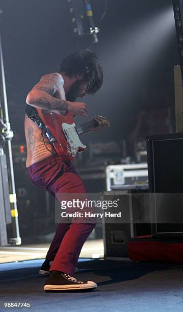 Simon Neil of Biffy Clyro performs at Portsmouth Guildhall on May 4, 2010 in Portsmouth, England.