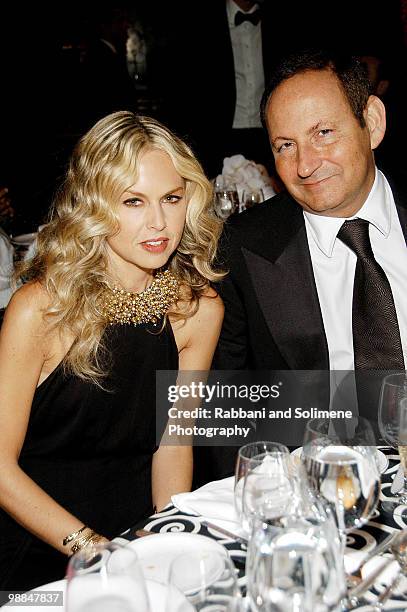 Rachel Zoe and John Dempsey attend the amfAR New York Gala at Cipriani on 42nd Street to kick off Fall 2009 Fashion Week on February 12, 2009 in New...