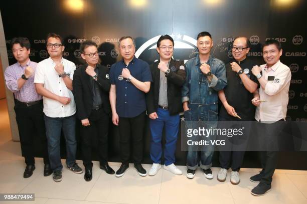 Actor Shawn Yue Man-lok attends the G-Shock new product release conference on June 29, 2018 in Hong Kong, China.