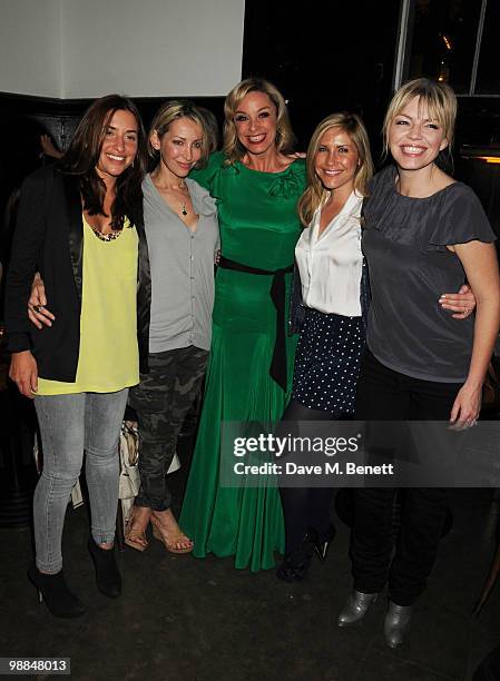 Melanie Blatt, Natalie Appleton, Tamzin Outhwaite, Heidi Range and Kate Thornton attend the afterparty following the press night of 'Sweet Charity',...