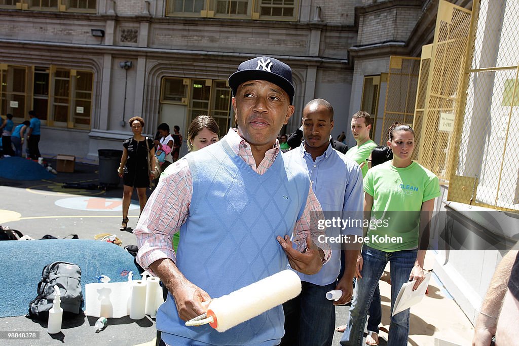 Bounty Teams Up With Mary J. Blige And Russell Simmons To Make A Clean Difference At New York City Schools