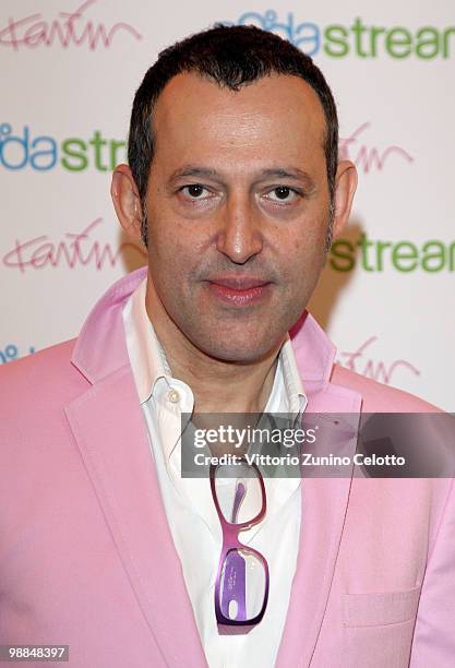 Designer Karim Rashid attends the Sodastream Karim Party held at T35 on May 4, 2010 in Milan, Italy.