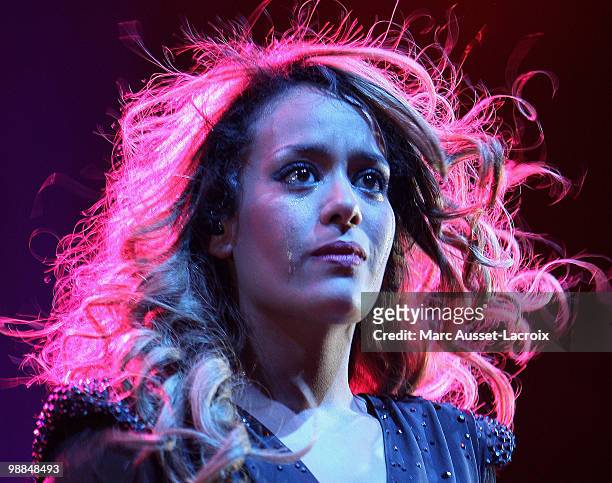 Amel Bent Performs live at L'Olympia on May 4, 2010 in Paris, France.