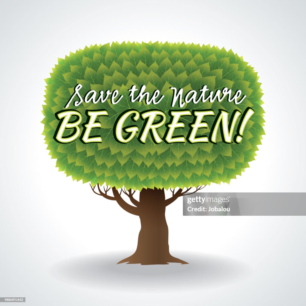 Green Nature Message High-Res Vector Graphic - Getty Images