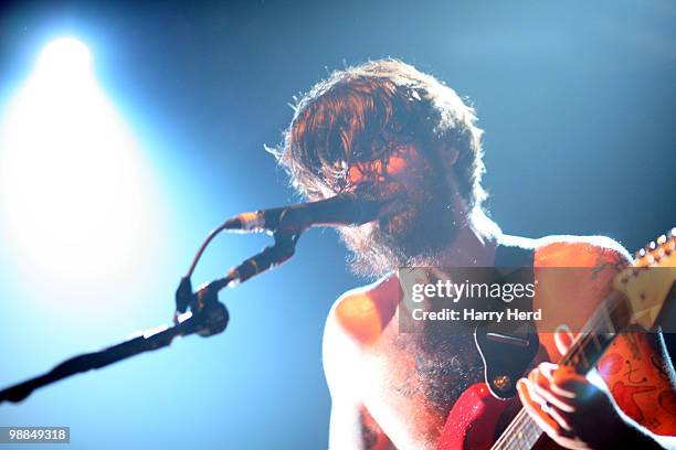 Simon Neil of Biffy Clyro performs at Portsmouth Guildhall on May 4, 2010 in Portsmouth, England.