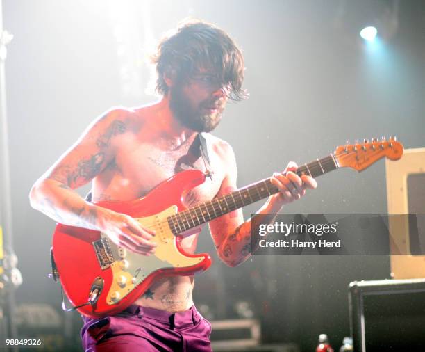 Simon Neil of Biffy Clyro performs at Portsmouth Guildhall on May 4, 2010 in Portsmouth, England.