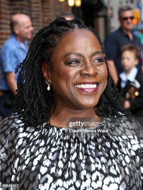 Sharon Jones visits "Late Show With David Letterman" at the Ed Sullivan Theater on May 4, 2010 in New York City.