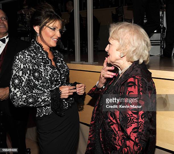 *Exclusive* Sarah Palin and Betty White attends Time's 100 most influential people in the world gala at Frederick P. Rose Hall, Jazz at Lincoln...