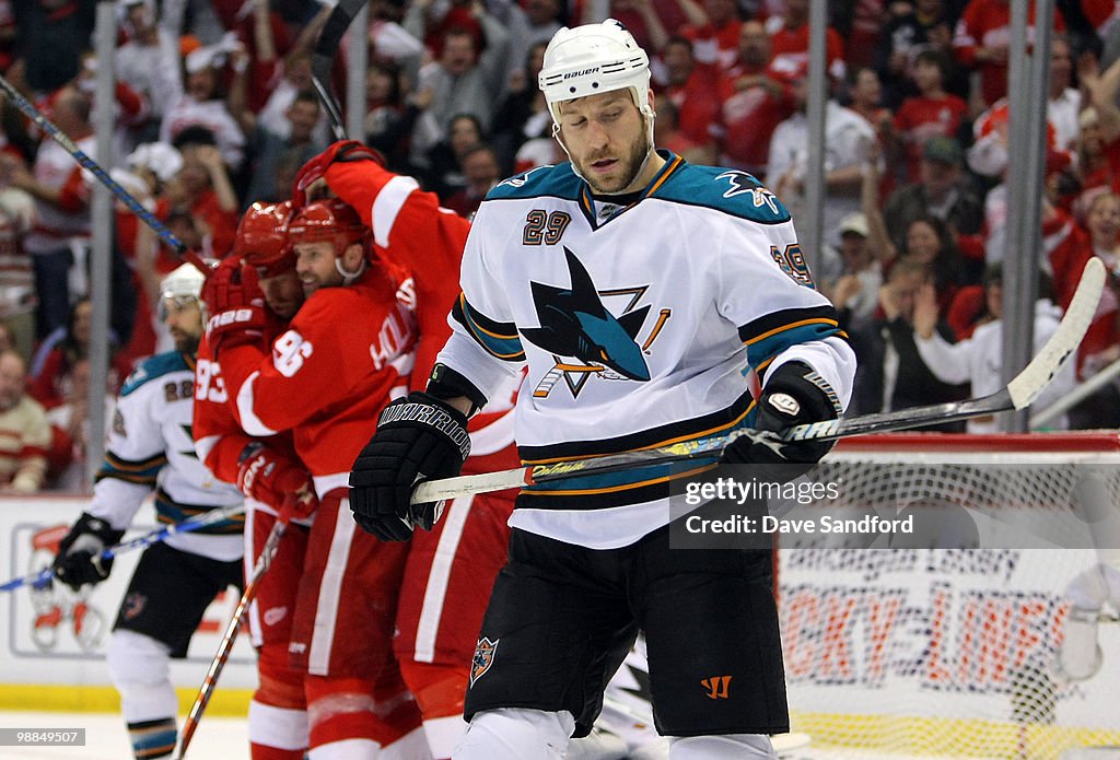 San Jose Sharks v Detroit Red Wings - Game Three