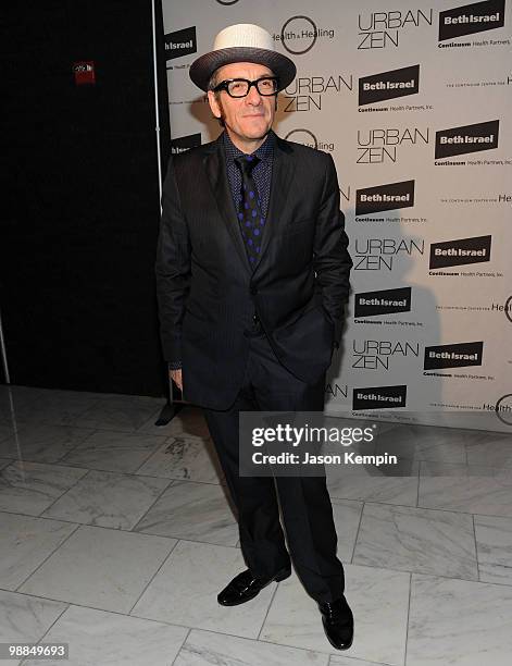 Musician Elvis Costello attends The Continuum Center for Health Organic Elegance benefit at Espace on May 4, 2010 in New York City.