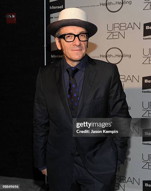 Musician Elvis Costello attends The Continuum Center for Health Organic Elegance benefit at Espace on May 4, 2010 in New York City.